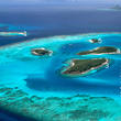 De Tobago Cays vanuit de lucht